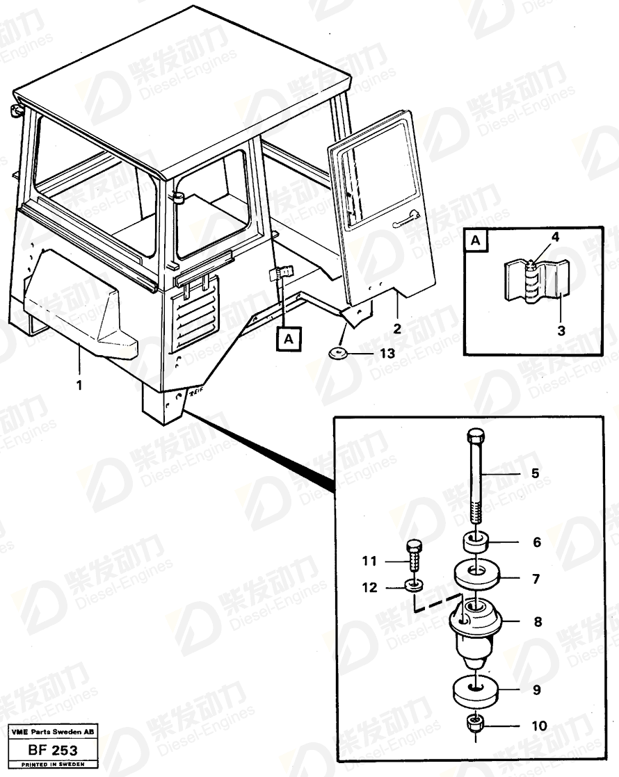 VOLVO Cab 37031 Drawing