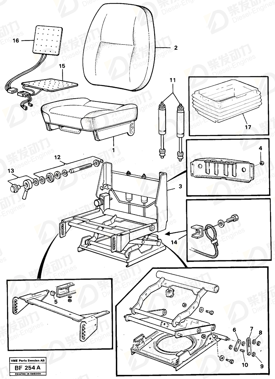 VOLVO Heater 11994077 Drawing