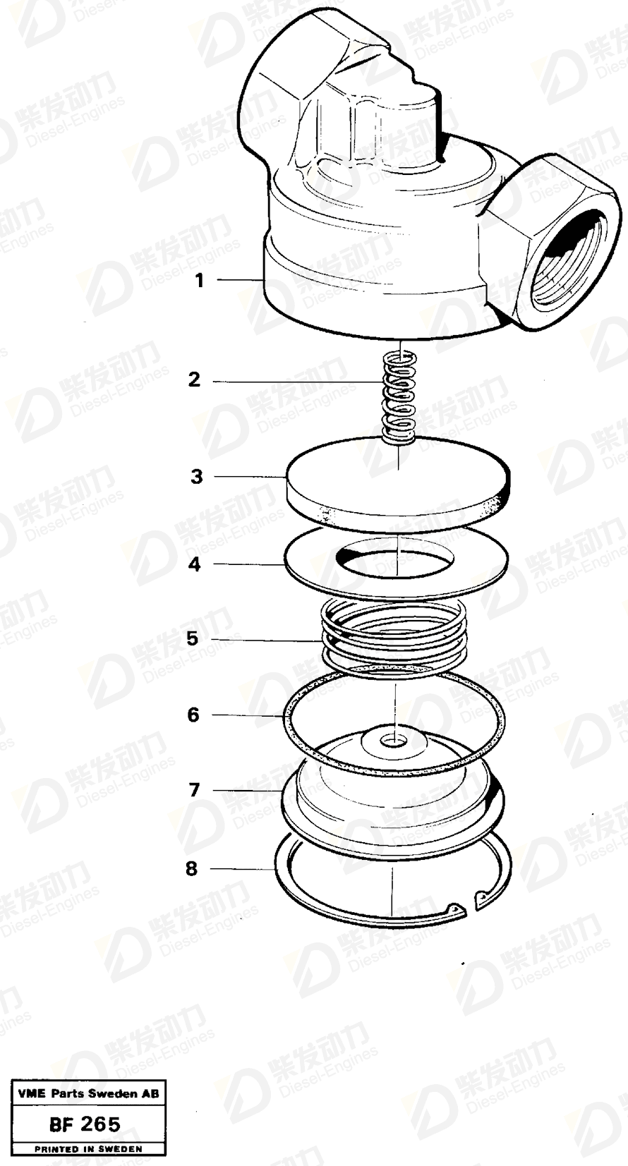 VOLVO Washer 7362426 Drawing