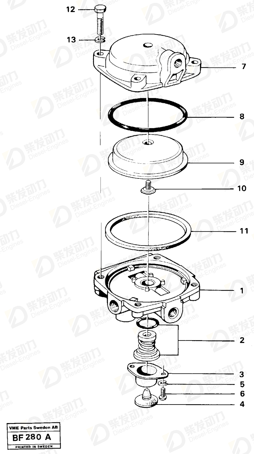 VOLVO Gasket 362430 Drawing