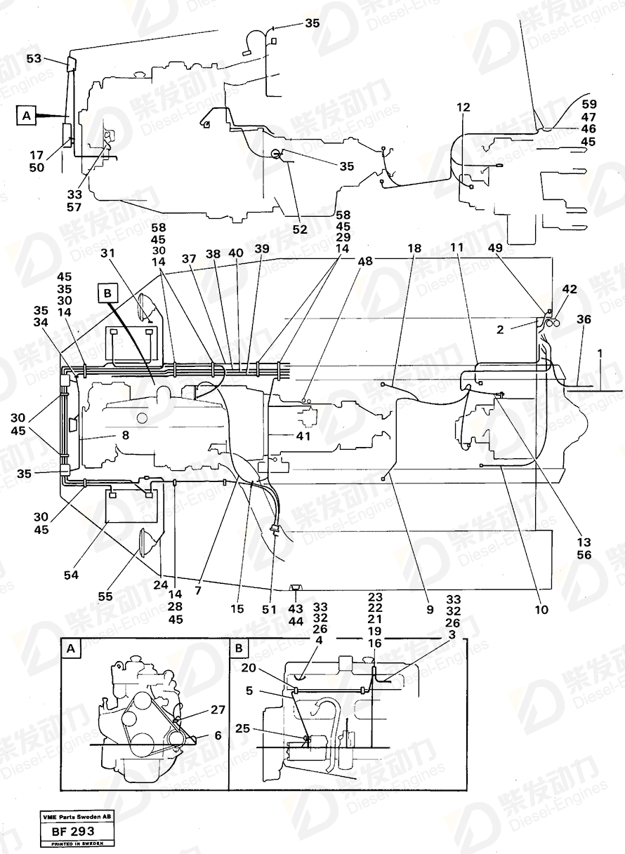 VOLVO Cable harness 4940817 Drawing