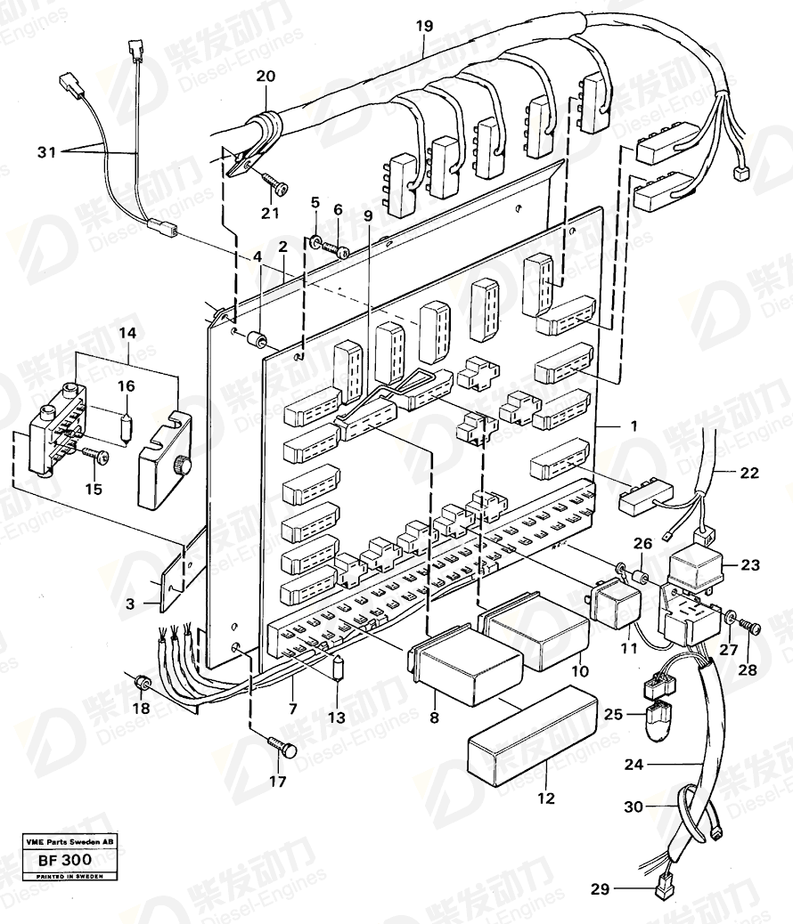 VOLVO Ptd Circuit Bd 11061039 Drawing