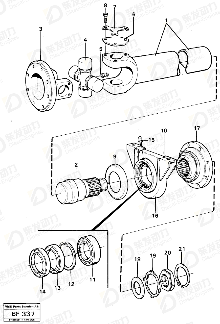 VOLVO Nipple 13951740 Drawing