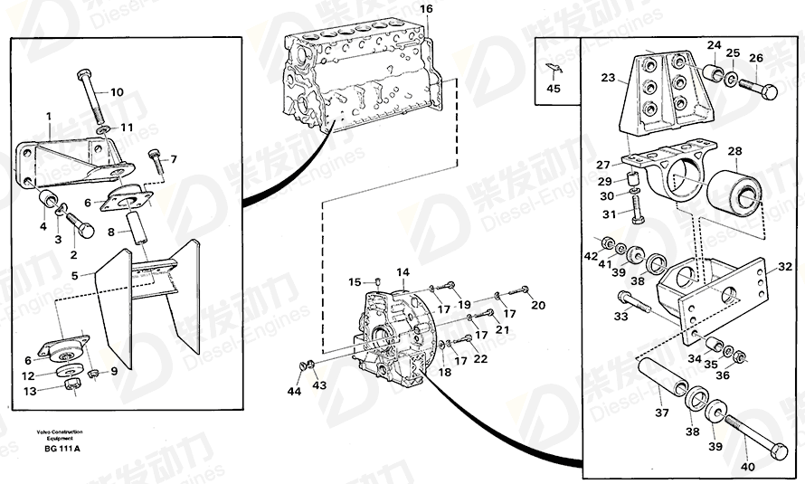 VOLVO Engine anchorage 468316 Drawing