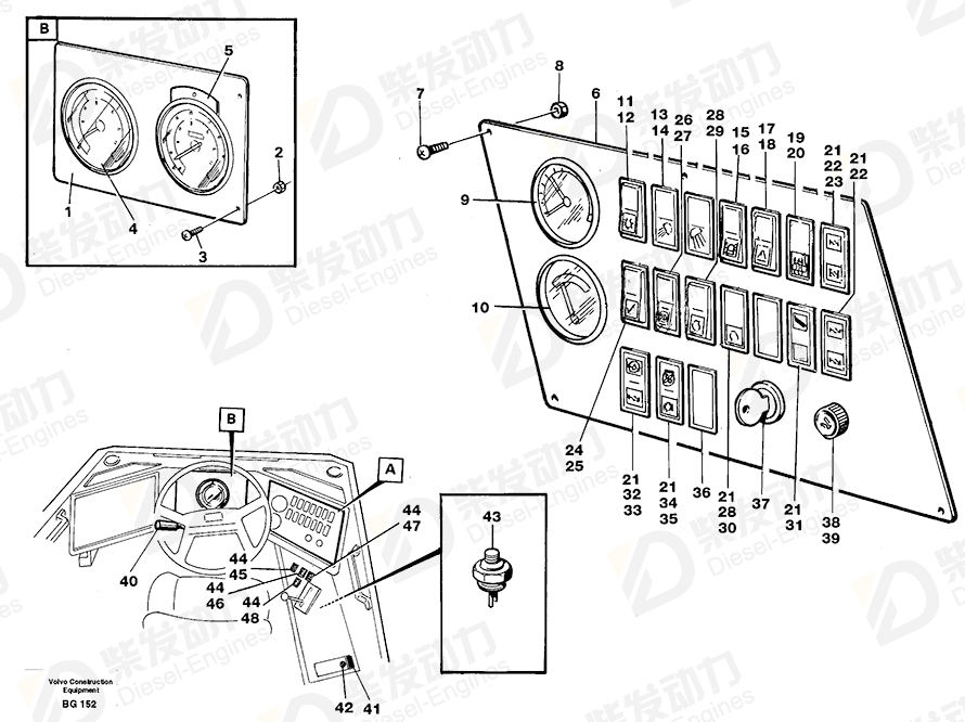 VOLVO Lens 11039465 Drawing