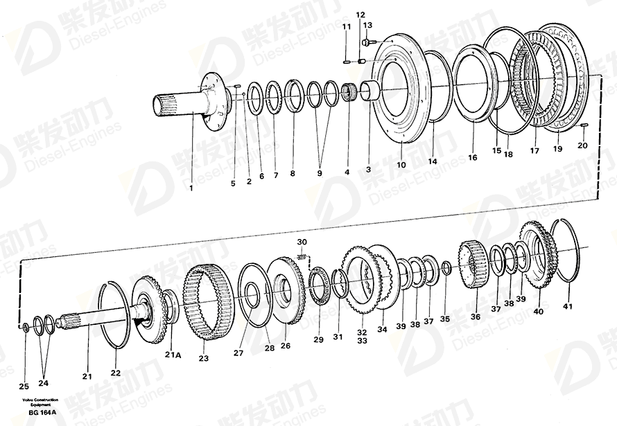VOLVO Clutch hub 11145255 Drawing VOLVO Clutch hub 11145255 Drawing