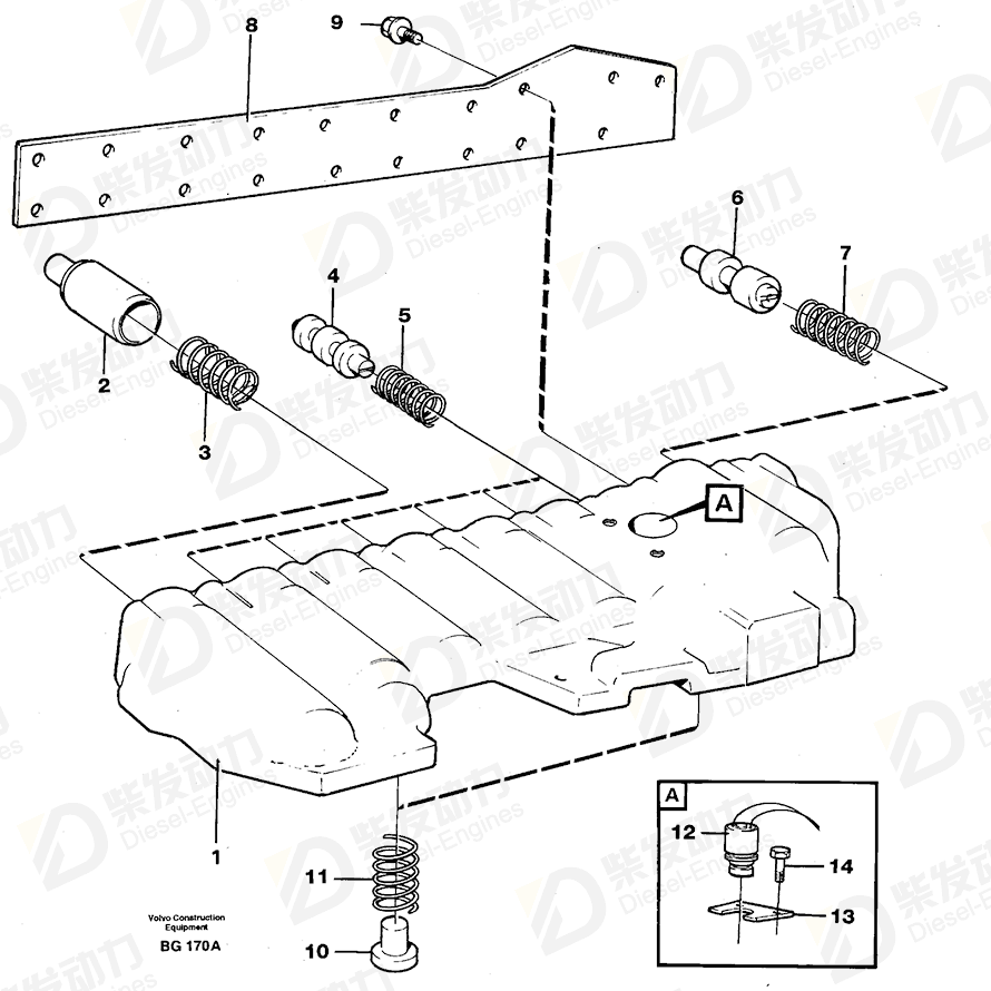 VOLVO Retainer 11036668 Drawing