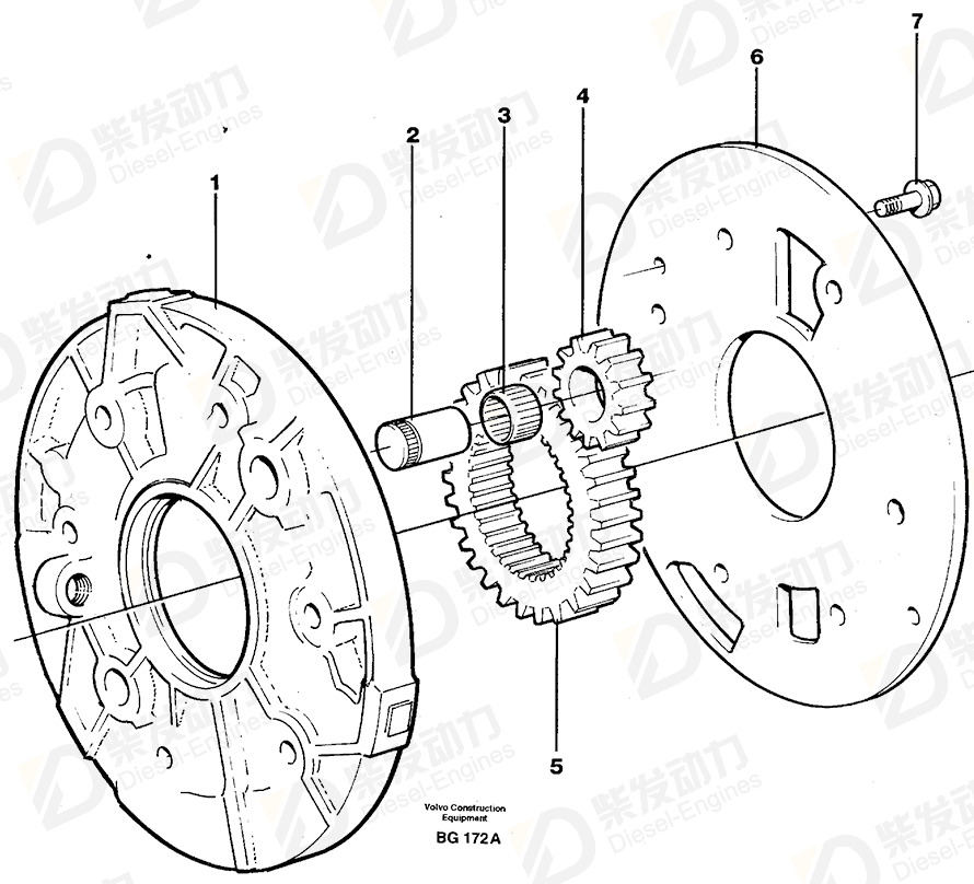 VOLVO Gear 1650544 Drawing