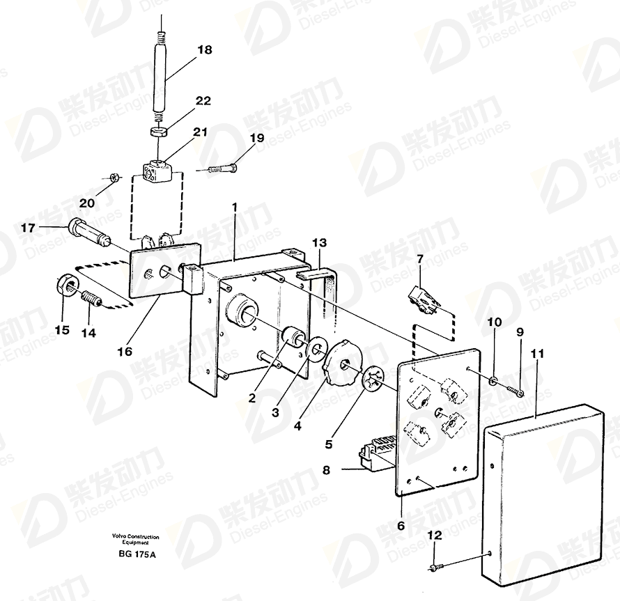 VOLVO Cross recessed screw 955119 Drawing VOLVO Cross recessed screw 955119 Drawing