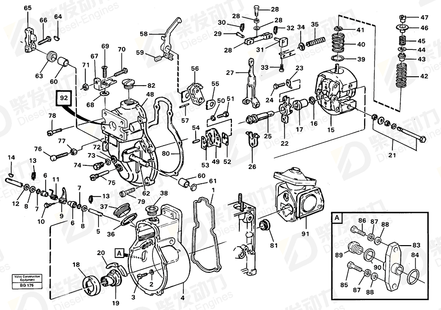 VOLVO Regulator Cover 11701080 Drawing