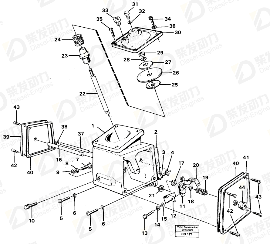 VOLVO Gasket 1698172 Drawing