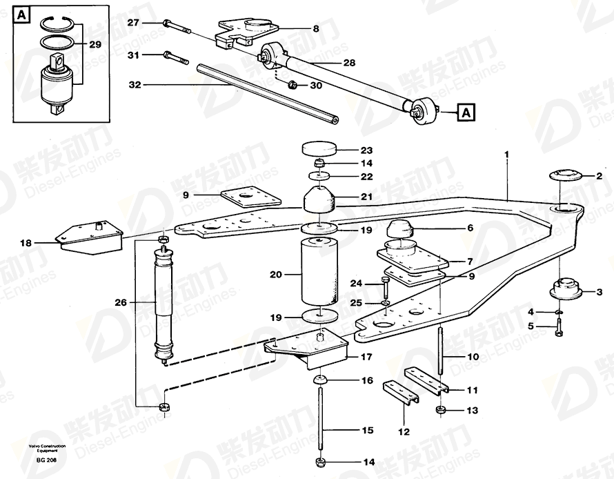 VOLVO Stud 4946767 Drawing