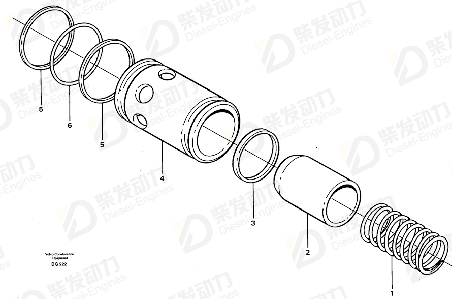 VOLVO O-ring 11700987 Drawing