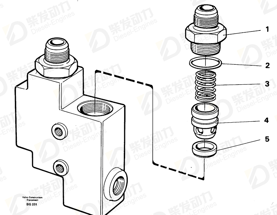 VOLVO Spring 4821799 Drawing