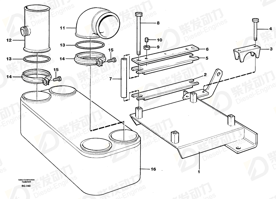 VOLVO Bracket 11062610 Drawing