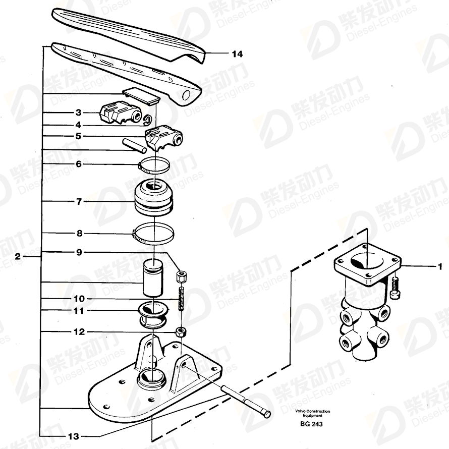 VOLVO Lock nut 347299 Drawing