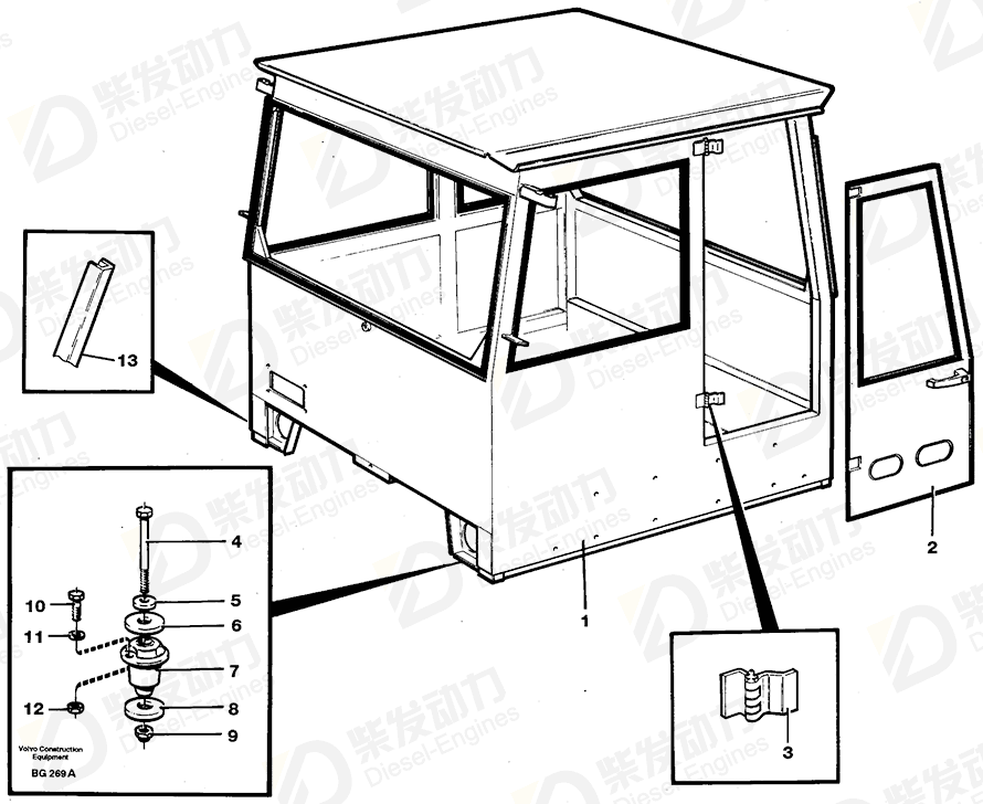 VOLVO Cab 37519 Drawing