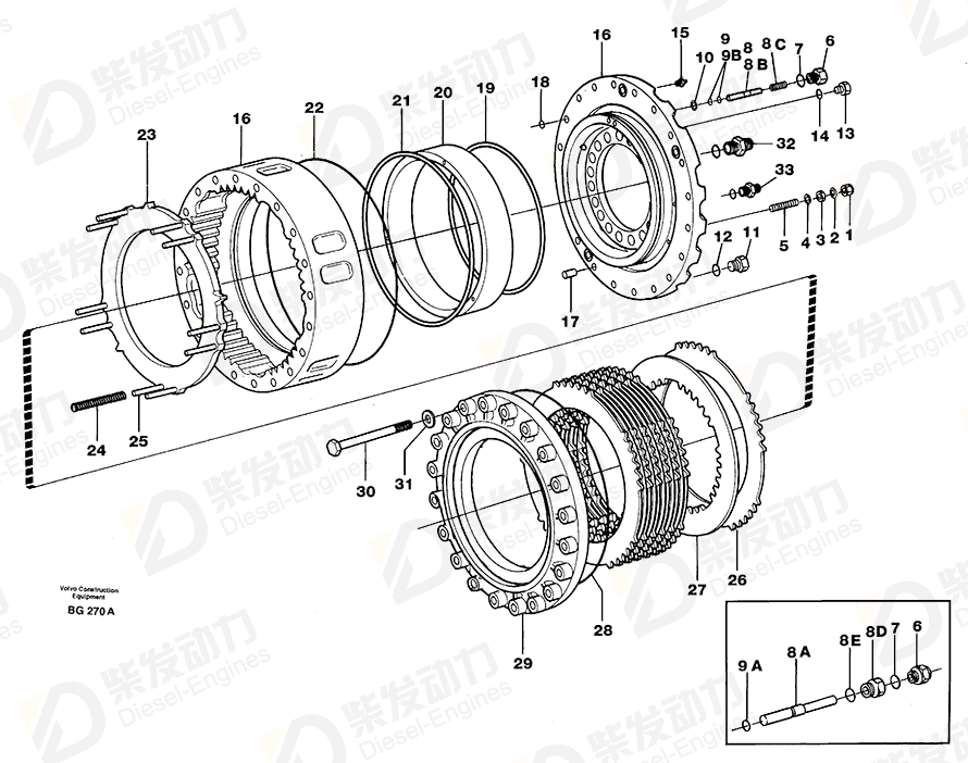 VOLVO Lock ring 11700833 Drawing