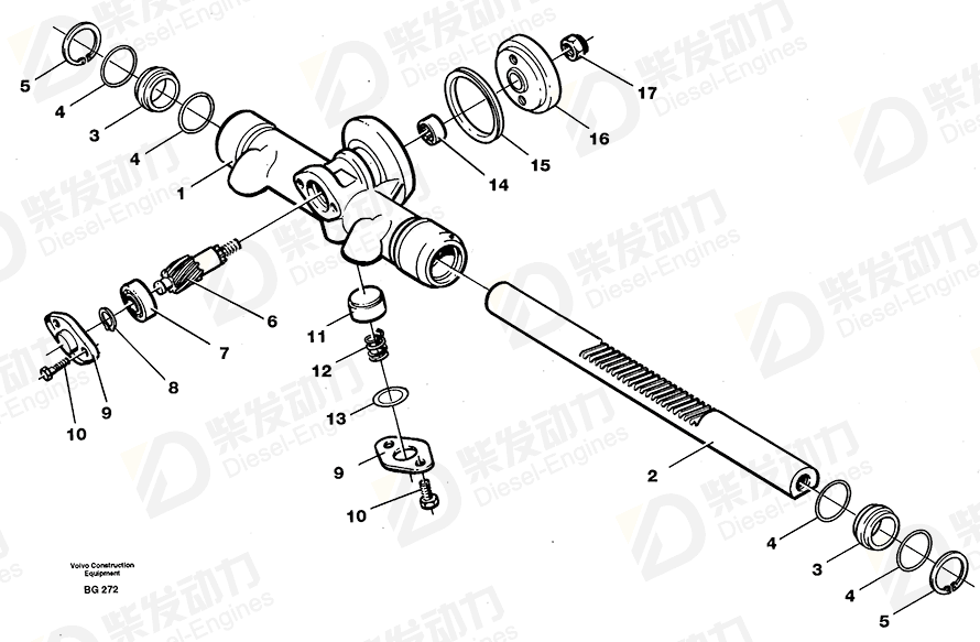VOLVO Cover washer 11062770 Drawing