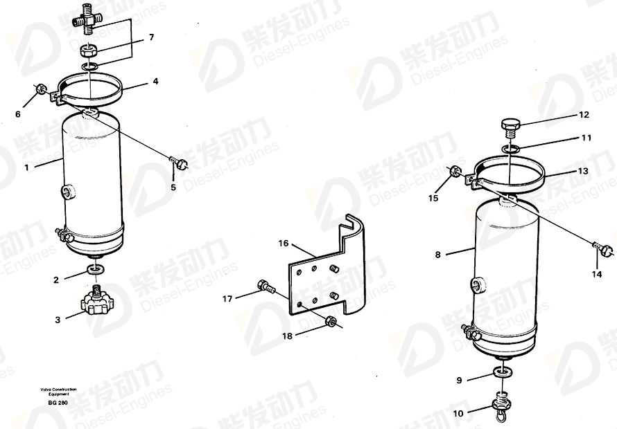 VOLVO Valve 2053971 Drawing