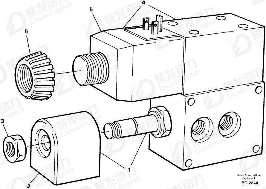 VOLVO Solenoid valve 11701397 Drawing