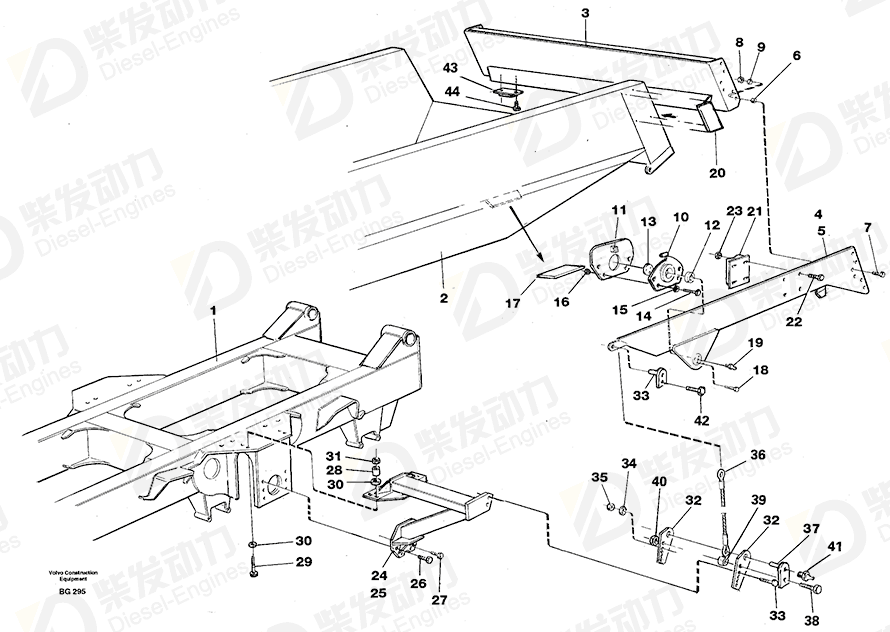 VOLVO Bracket 11190310 Drawing