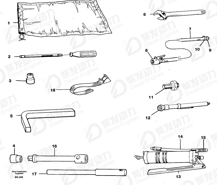 VOLVO Air pressure gauge 4864476 Drawing