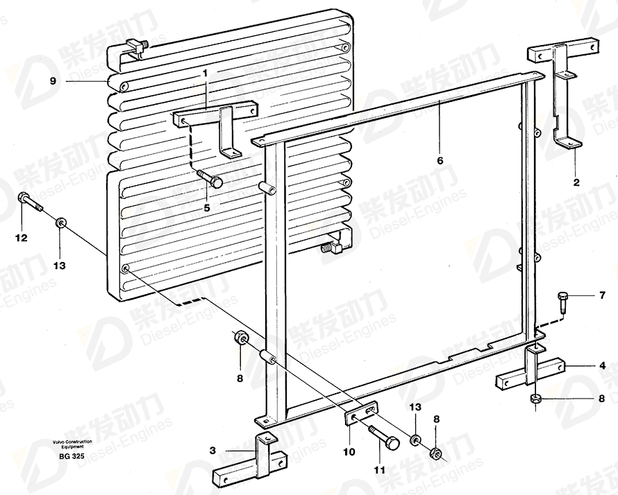 VOLVO Bracket 11051014 Drawing