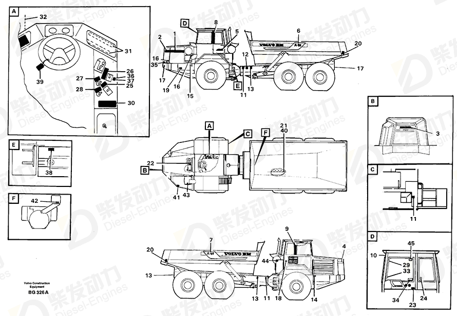 VOLVO Decal 11062339 Drawing