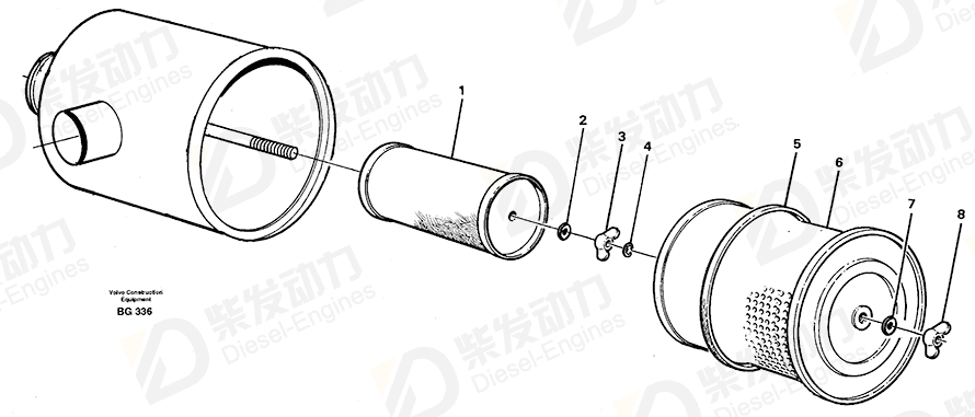 VOLVO Retaining ring 9414487 Drawing