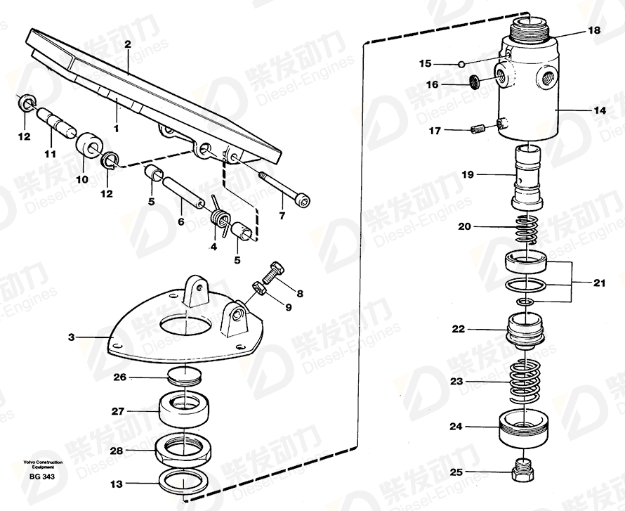 VOLVO Screw 11701640 Drawing