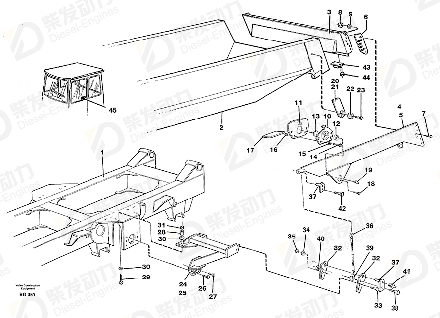 VOLVO Tailgate 11052455 Drawing