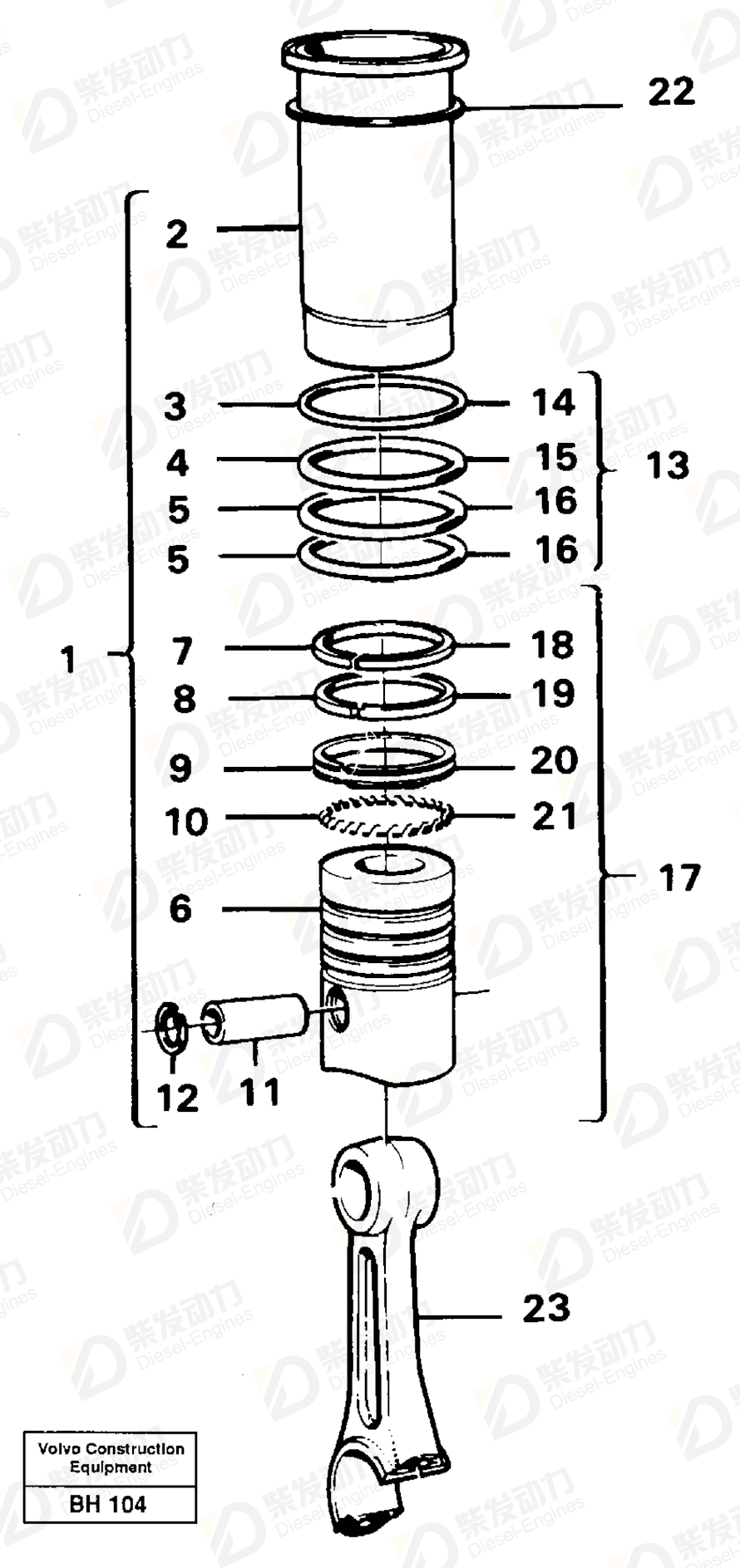 VOLVO Adjusting washer 466114 Drawing VOLVO Adjusting washer 466114 Drawing