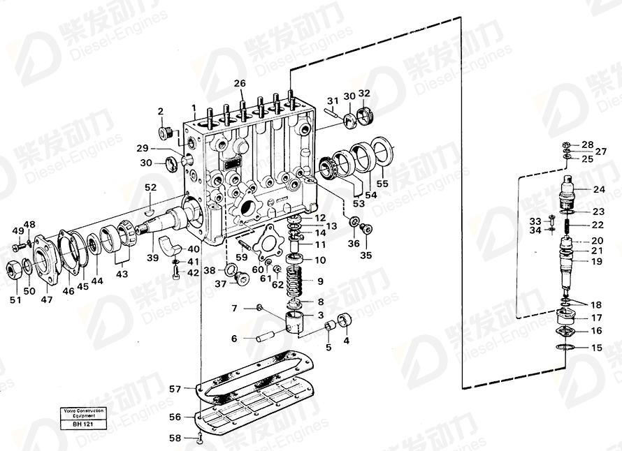 VOLVO Camshaft 244824 Drawing