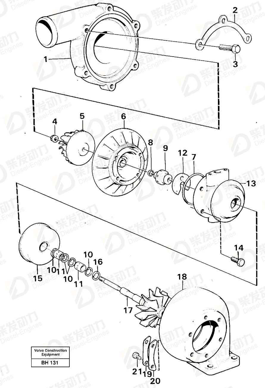 VOLVO Thrust sleeve 466475 Drawing VOLVO Thrust sleeve 466475 Drawing