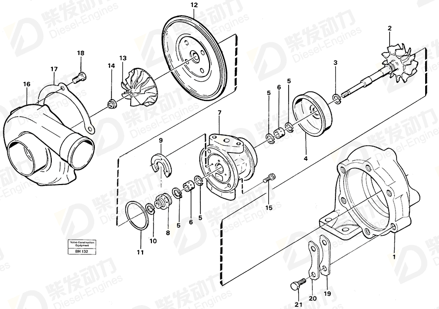 VOLVO Bearing 1697152 Drawing
