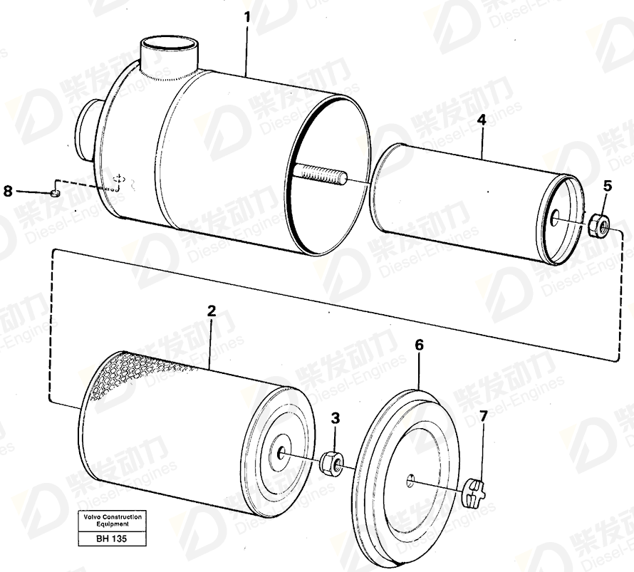 VOLVO Guide ring 11701801 Drawing