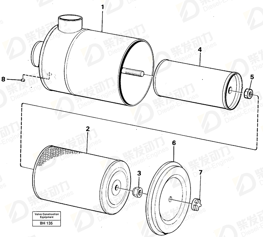 VOLVO Guide ring 11701801 Drawing VOLVO Guide ring 11701801 Drawing