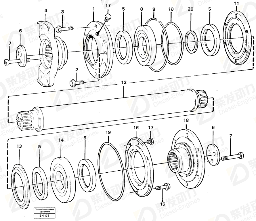 VOLVO O-ring 925031 Drawing