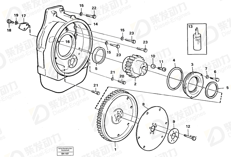 VOLVO Flexplate 11051212 Drawing