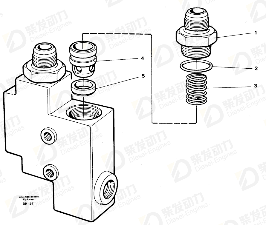 VOLVO Adapter 4821795 Drawing