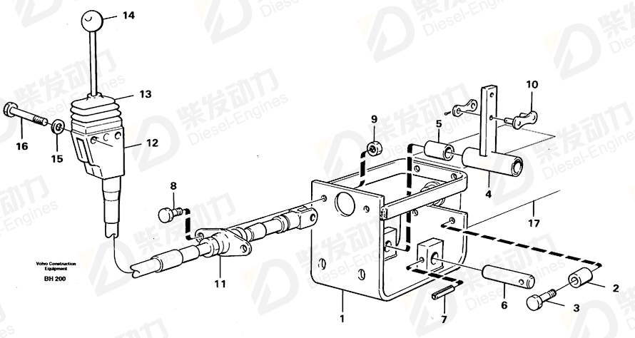 VOLVO Bracket 11062596 Drawing