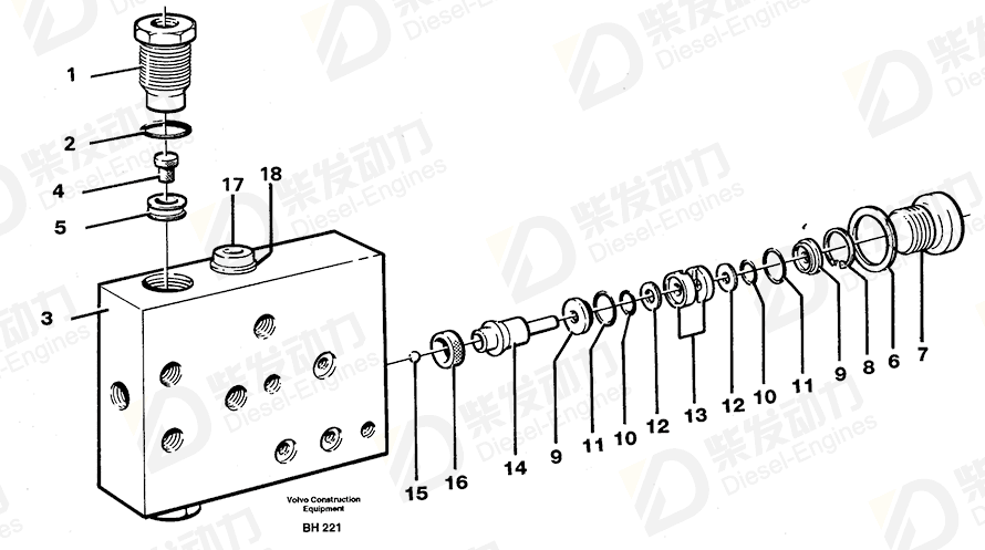 VOLVO Sealing ring 11999446 Drawing