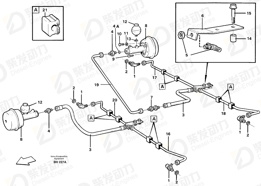 VOLVO O-ring 11053031 Drawing