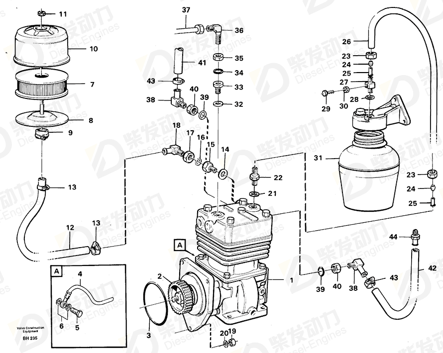 VOLVO Filter 11033540 Drawing