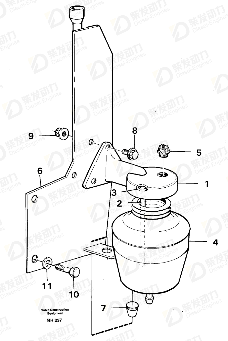 VOLVO Plain washer 949115 Drawing VOLVO Plain washer 949115 Drawing
