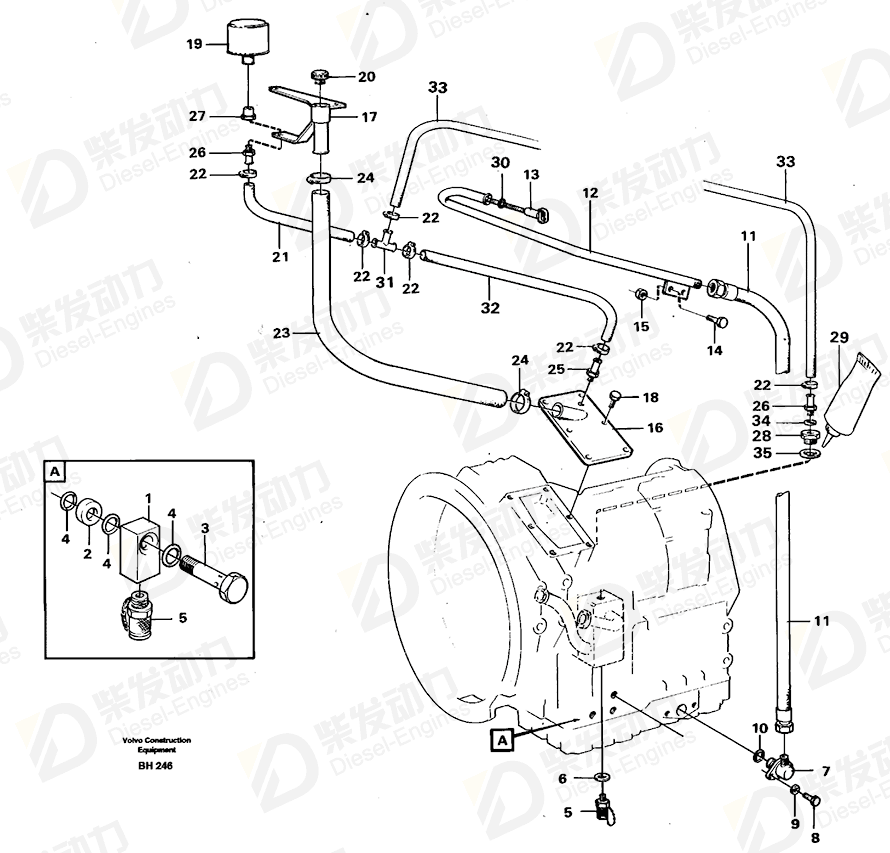 VOLVO Elbow nipple 479953 Drawing VOLVO Elbow nipple 479953 Drawing
