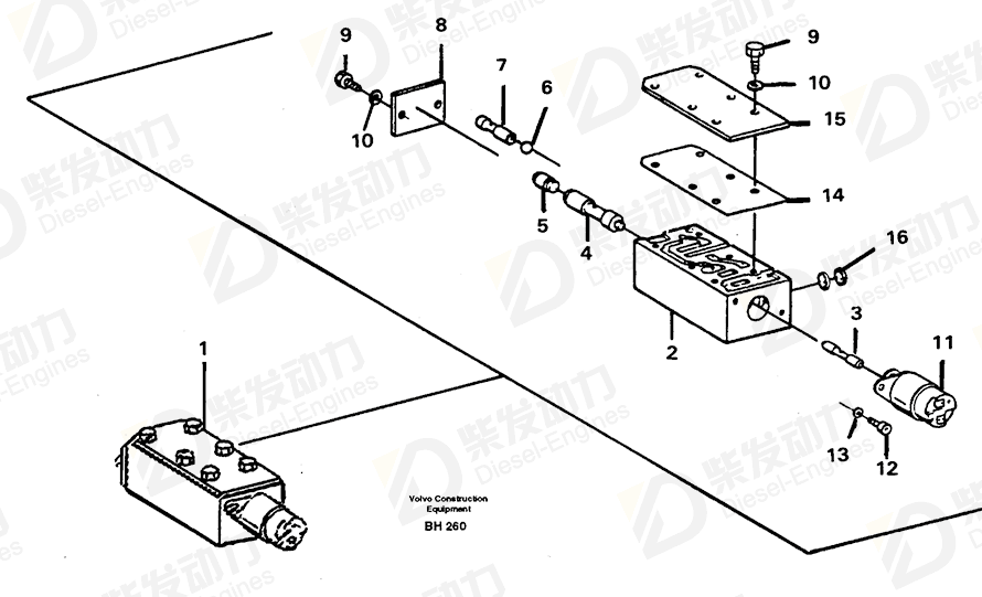 VOLVO Housing 1663795 Drawing