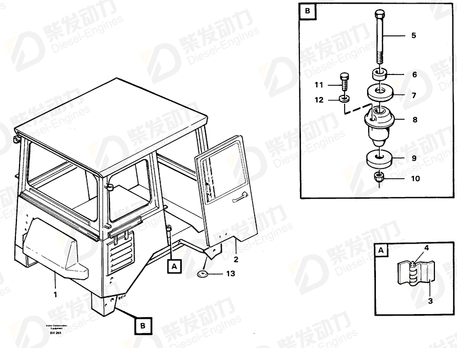 VOLVO Cab 37211 Drawing