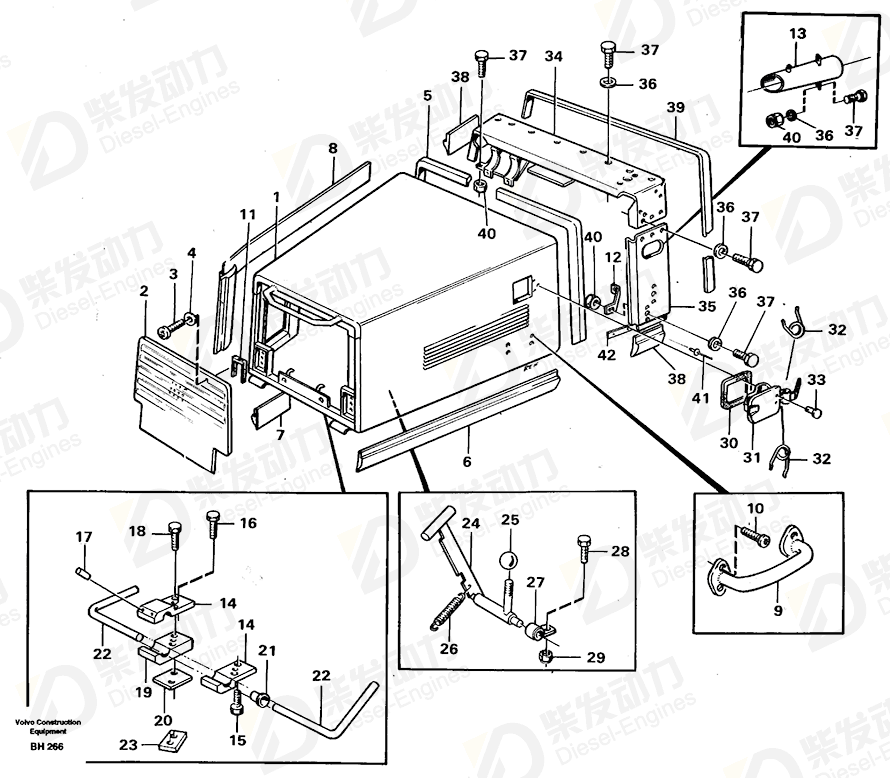 VOLVO Bushing 4460144 Drawing